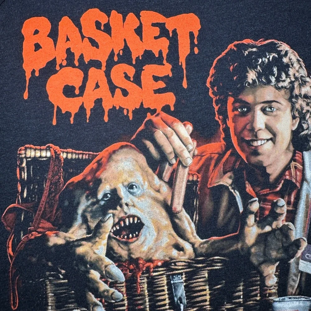 Basket Case 40th Anniversary T Shirt 2XL Fright Rags Baseball Shirt Horror Movie